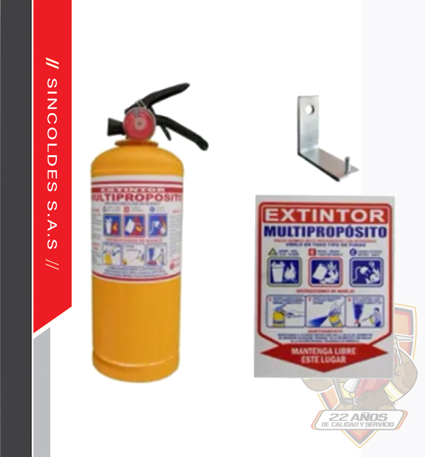 Extintores Fireproof S.A.S EXTINTOR MULTIPROPOSITO 5 LIBRAS